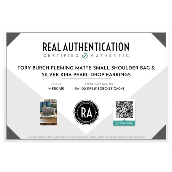 AUTH. Tory Burch Fleming Matte Small Shoulder Bag $498 - Picture 5 of 17